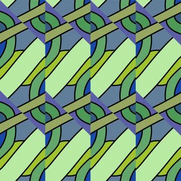 Abstract trendy seamless patterns set with hand drawn doodle shapes イラスト素材