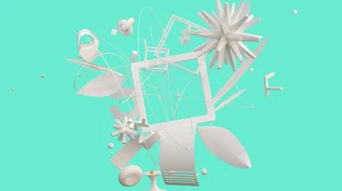 Abstract trendy shape Stock Illustration