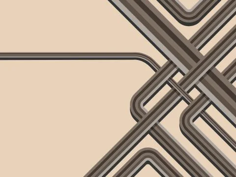 Abstract trendy striped vector background with copy space for your text. Be.. Stock Illustration