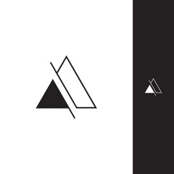 Abstract Trianggel Logo Stock Illustration