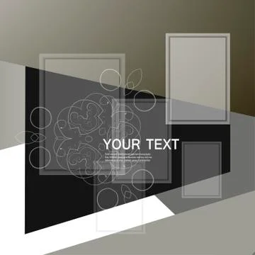 Abstract triangle and square Stock Illustration