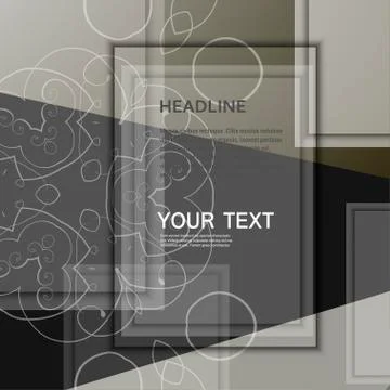 Abstract triangle and square Stock Illustration