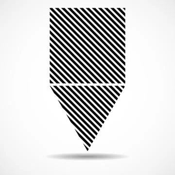 Abstract triangle and square of lines, geometric shape. Vector design elements Stock Illustration