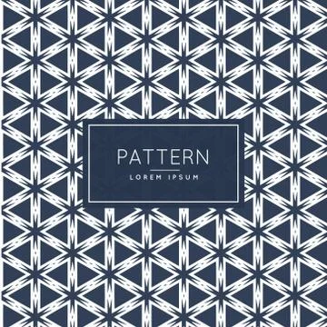 Abstract triangle and star shape pattern Stock Illustration