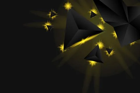 Abstract Triangle Background. 3D Triangles. Modern Wallpaper. Stock Illustration