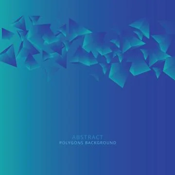 Abstract Triangle Background. 3D Triangles. Modern Wallpaper Stock Illustration