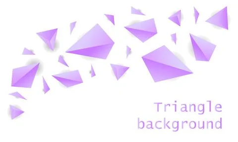 Abstract triangle background. 3D triangles. Polygonal wave background. Design Stock Illustration