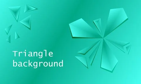 Abstract triangle background. 3D triangles. Modern wallpaper. Banner template Stock Illustration