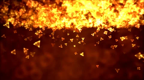 Abstract Triangle Background Animation - Loop Golden Stock Footage 35437942