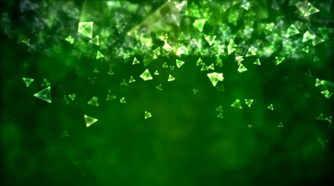 Abstract Triangle Background Animation - Loop Green Stock Footage 35471774