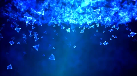 Abstract Triangle Background Animation - Loop Blue Stock Footage 35472632