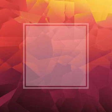 Abstract triangle background with banner Stock Illustration