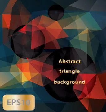 Abstract triangle background Stock Illustration