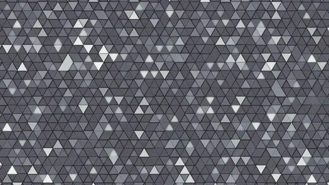 Abstract Triangle Background Random Motion, 3d Loopable Animation 4k Stock Footage