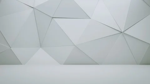 Abstract Triangle Background Random Motion, 3d Loopable Animation 4k Stock Footage 111868856
