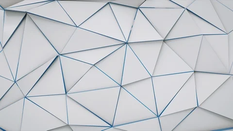 Abstract Triangle Background Random Motion, 3d Loopable Animation 4k Stock Footage 111869332