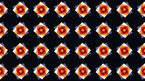 Abstract Triangle Background Random Motion, 3d Loopable Animation.blue squares Illustrazione stock