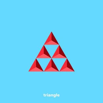 Abstract triangle on a blue background イラスト素材