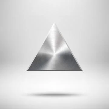 Abstract Triangle Button Template Stock Illustration