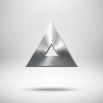 Abstract Triangle Button Template Stock Illustration