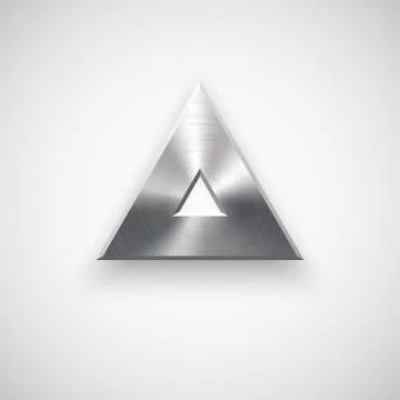 Abstract Triangle Button Template Stock Illustration