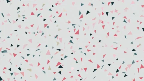 Abstract triangle confetti drifting on white background, animated backdrop,.. Stock-Footage 342046925