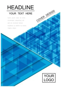 Abstract triangle cover Stock Illustration