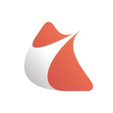 Abstract triangle design vector with swoosh Stock Illustration