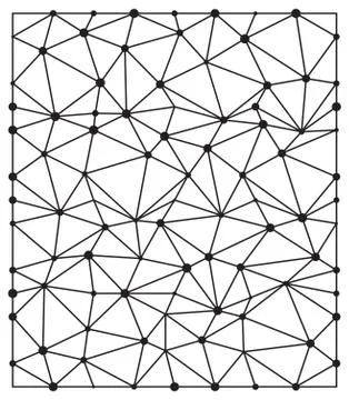 Abstract triangle with dots seamless pattern wallpaper  design Stockillustratie