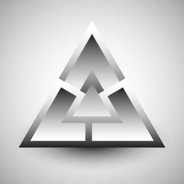 Abstract triangle element. Artistic, minimal vector graphics 스톡 일러스트