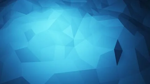 Abstract triangle geometric, blue ice mountain shape on blue background, 3d i Illustrazione stock