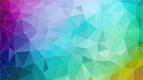 Abstract triangle geometric colorful background Stock Illustration