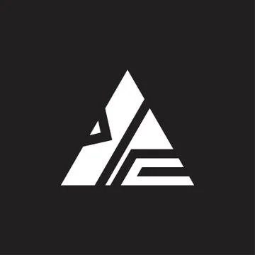 Abstract triangle geometric logo vector Illustrazione stock