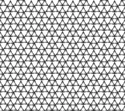 Abstract triangle geometric Seamless pattern . Repeating geometric Black and  Stock Illustration