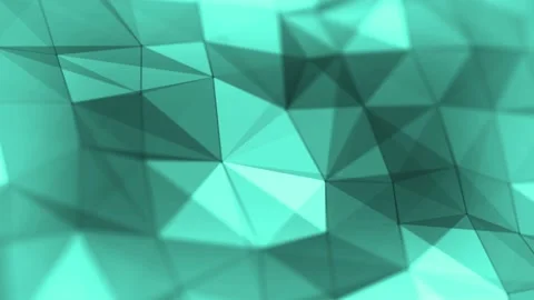 Abstract Triangle Geometrical Mint Colour Background Loop Stock Footage 102006082