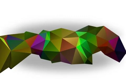 Abstract Triangle Geometrical Multicolored Background Stock Illustration