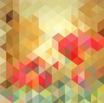 Abstract triangle geometrical multicolored background, vector illustration ep Stock Illustration