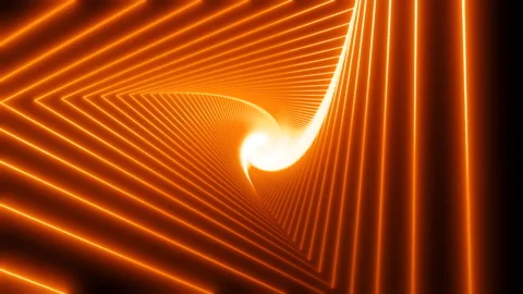 Abstract triangle glowing VJ tunnel video for edm music animation. Abstract 스톡 동영상 160125466