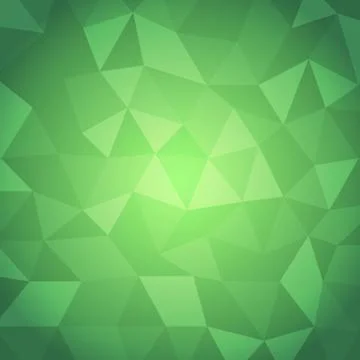 Abstract triangle with green background Stock Illustration