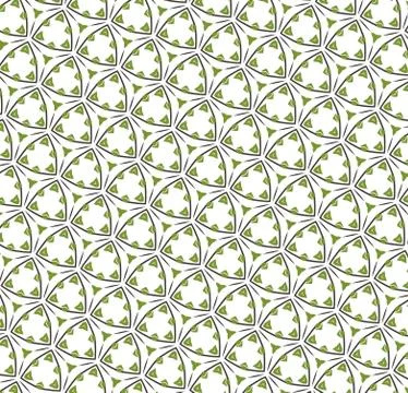 Abstract triangle green leafs background Stock Illustration