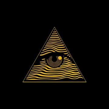Abstract triangle icon illustration Stock Illustration