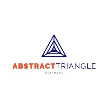 Abstract triangle icon logo design inspiration 스톡 일러스트