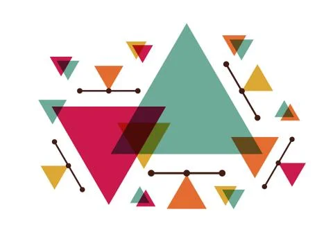 Abstract triangle Illustrazione stock
