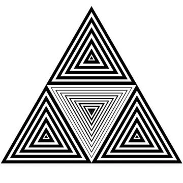 Abstract triangle Stock Illustration