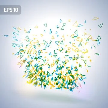 Abstract triangle Illustrazione stock