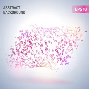 Abstract triangle Stock Illustration