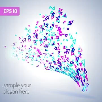 Abstract triangle Stock Illustration