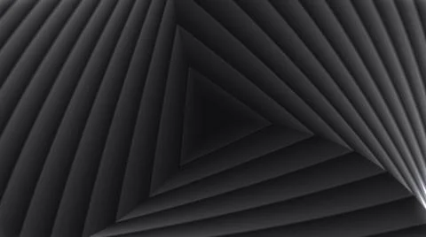 Abstract Triangle Infinity Zoom Black And White Background Stock Illustration