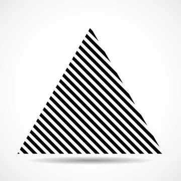 Abstract triangle of lines, geometric shape. Vector design elements 스톡 일러스트