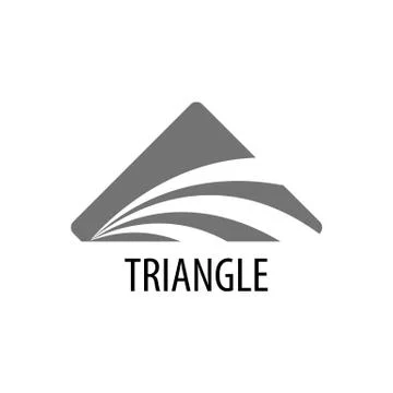Abstract triangle logo concept design. Symbol graphic template element Stock Illustration